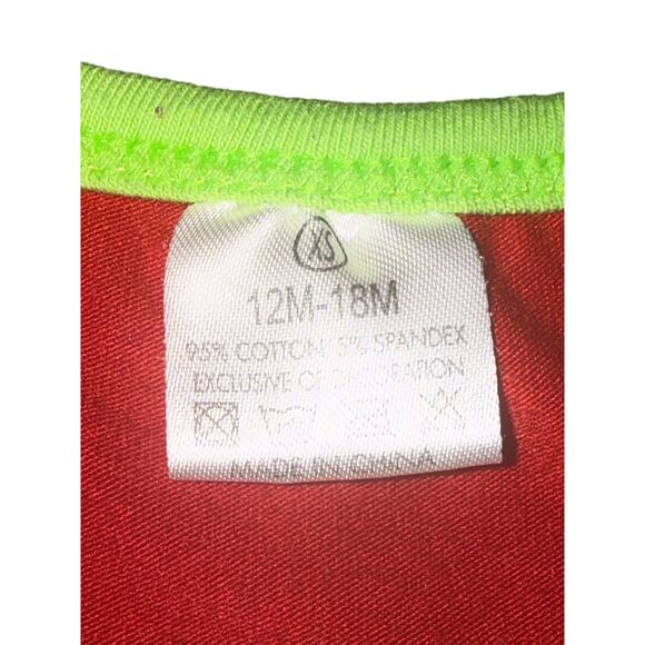 Boutique Grinch & Cindy Lou Who Christmas Romper 12–18M | One Piece Snaps | GUC - Picture 7 of 10